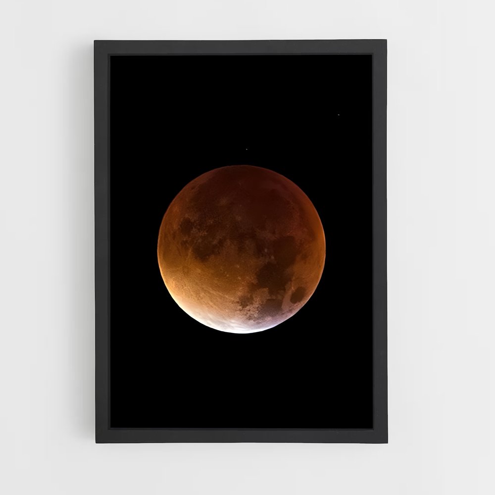 Poster sublime éclipse de lune – affiche Univers (vue 2)